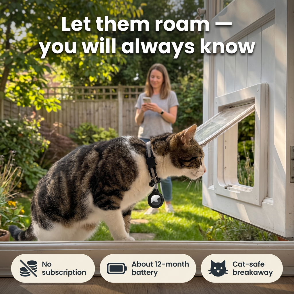 GPS Cat Tracker for Collars, No Subscription