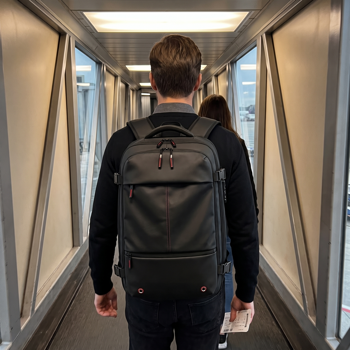 Cabin Bag Backpack for Hand Luggage with Compression Straps