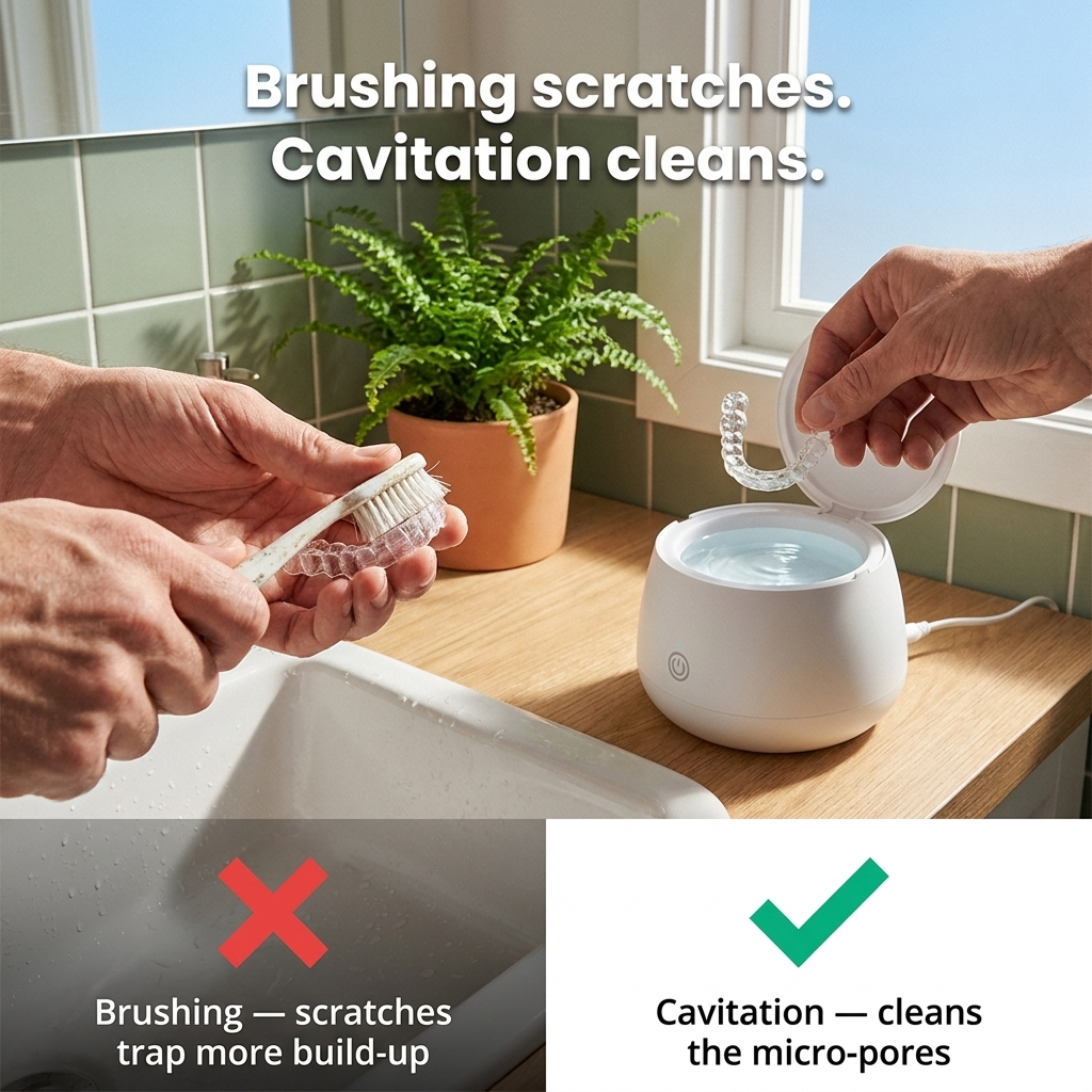 Retainer Cleaner, Ultrasonic and UV Cleaner for Aligners