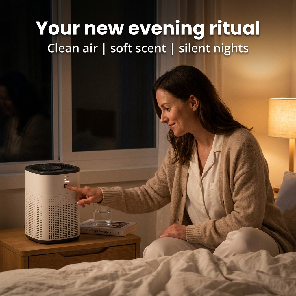Air Purifier with Carbon Filter and Aroma Diffuser