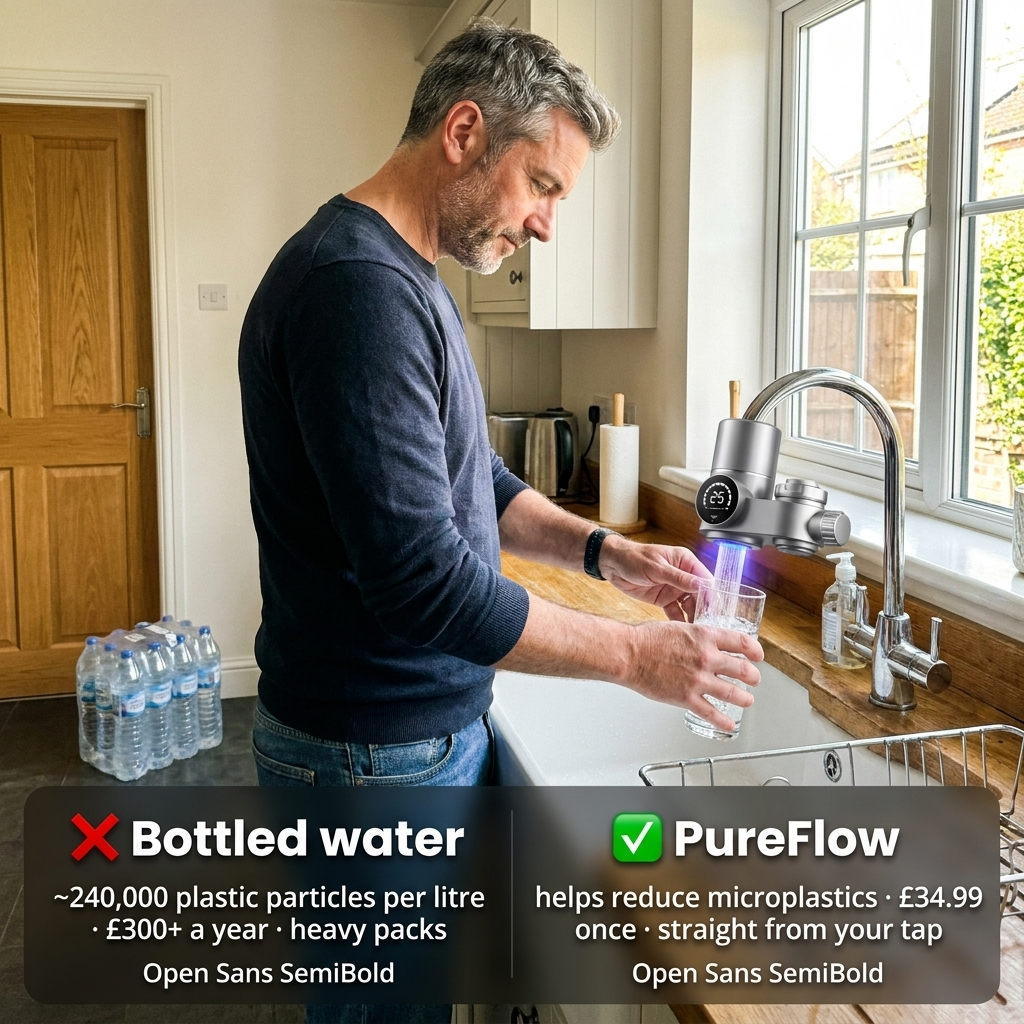 Tap Water Filter for Kitchen Taps with Change Indicator