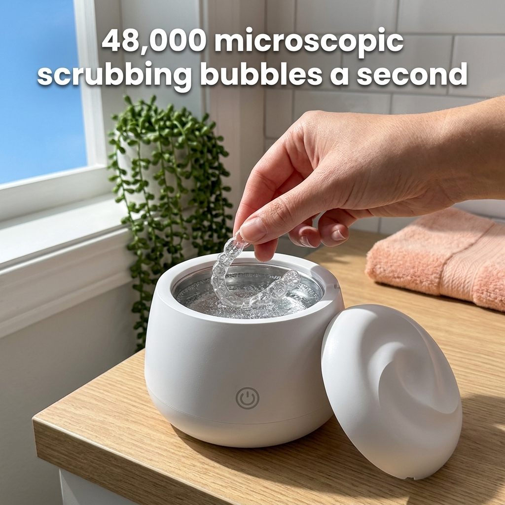 Retainer Cleaner, Ultrasonic and UV Cleaner for Aligners