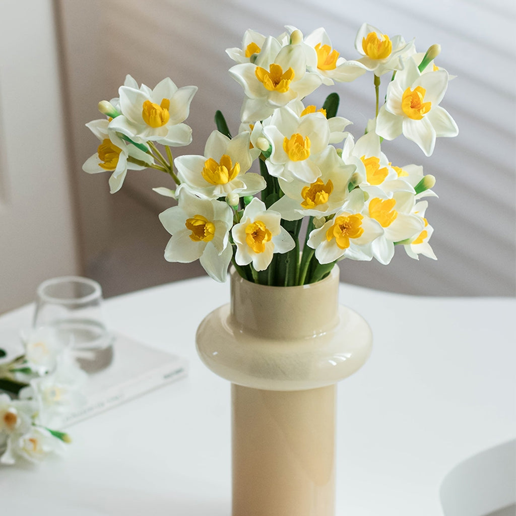 Set of 5 Artificial Daffodil Flowers for Vase Arrangements