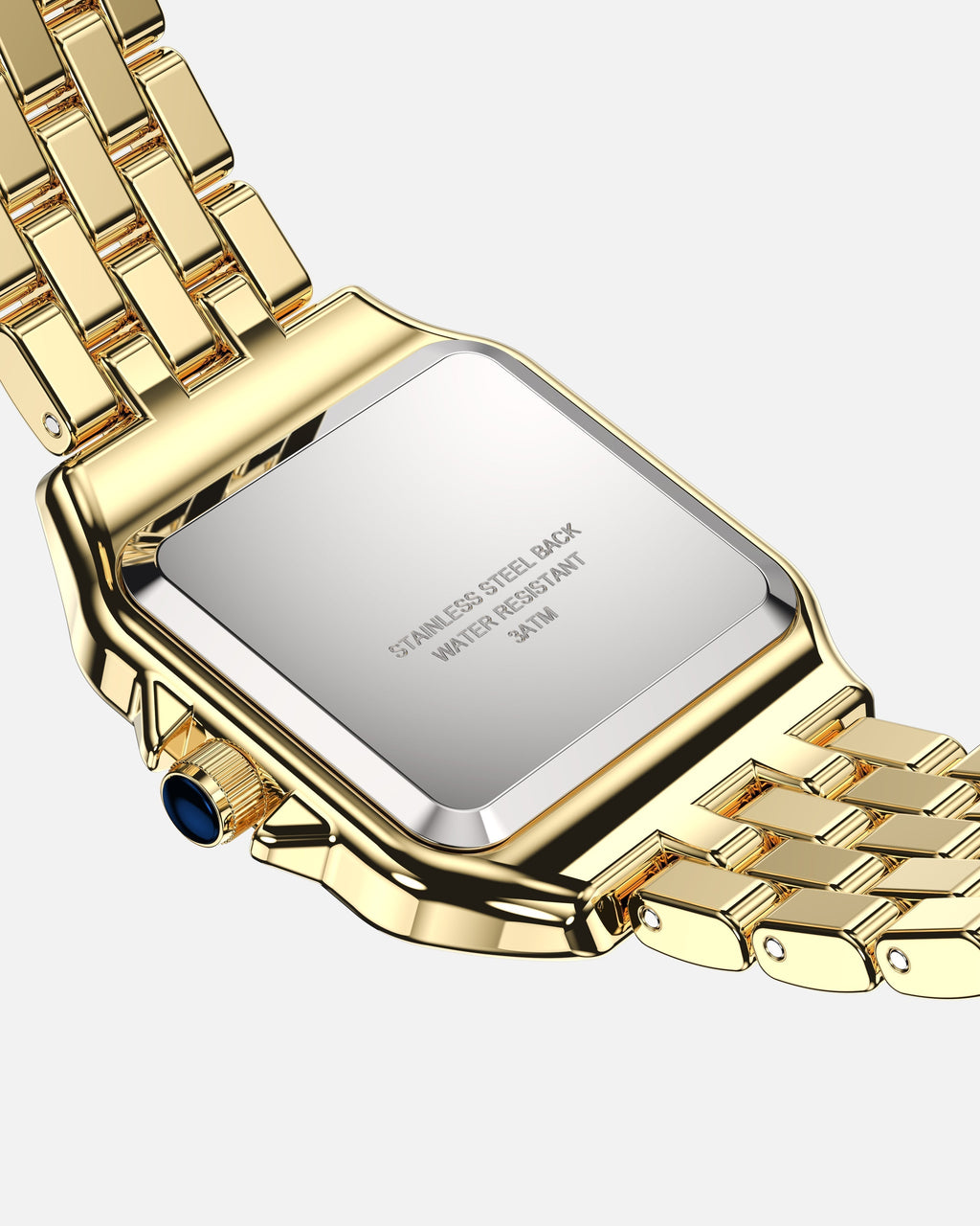 Women's Vintage Square Quartz Watch with Roman Numerals