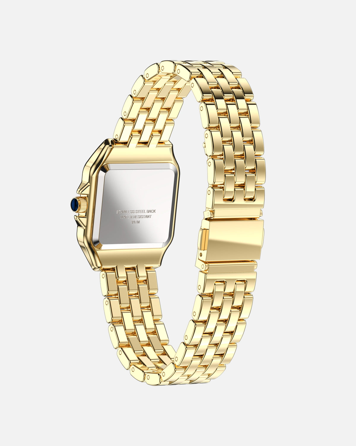 Women's Vintage Square Quartz Watch with Roman Numerals