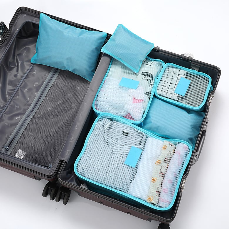 Packing Cubes Set of 6, Travel Luggage Organisers