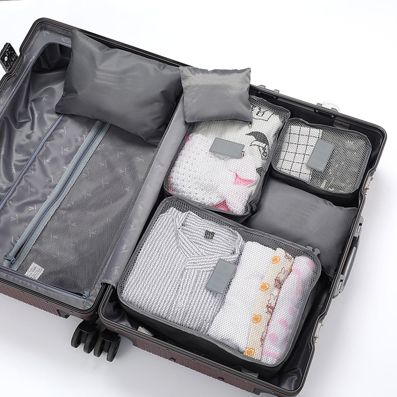 Packing Cubes Set of 6, Travel Luggage Organisers
