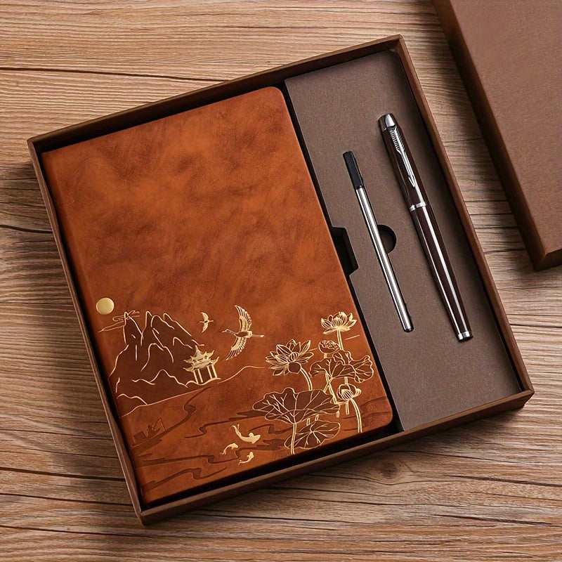 A5 Faux Leather Notebook with Gift Box Set Option