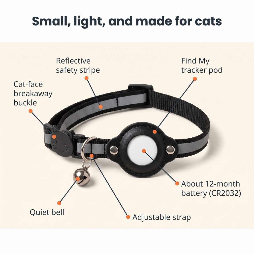 GPS Cat Tracker for Collars, No Subscription