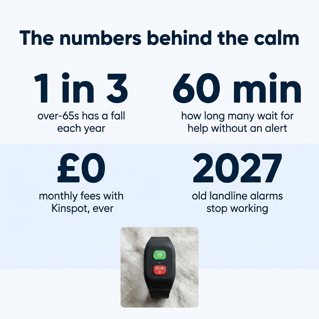 SOS Watch for Elderly with GPS Location, No Subscription