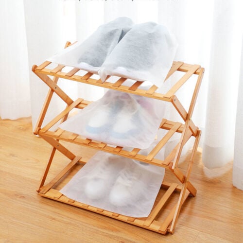 Reusable Drawstring Storage Bags, Washable Fabric