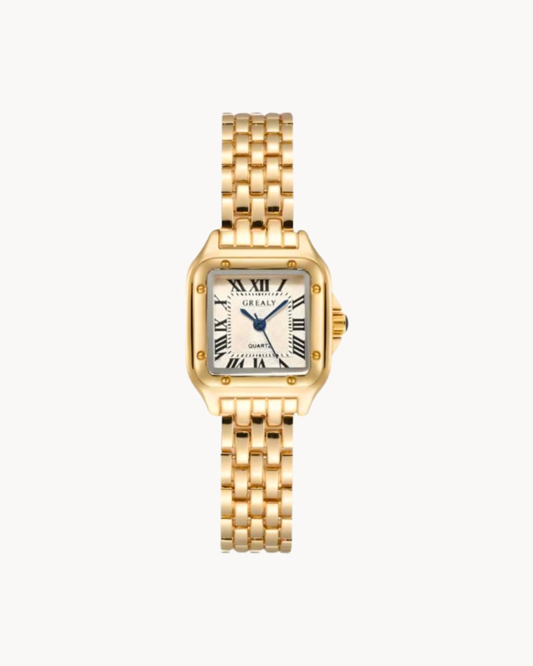 Women's Square Watch with Roman Numeral Dial