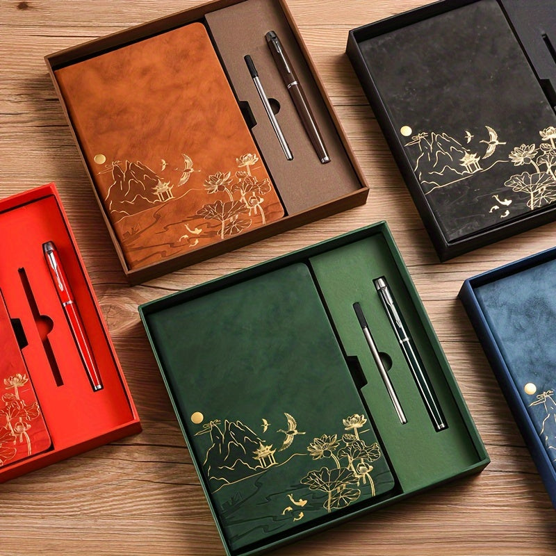 A5 Faux Leather Notebook with Gift Box Set Option