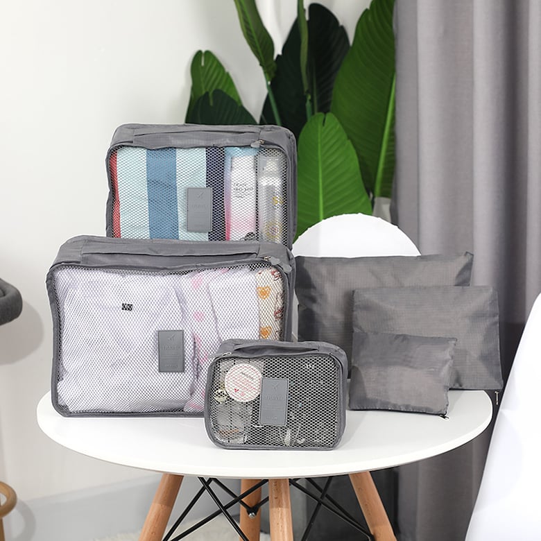 Packing Cubes Set of 6, Travel Luggage Organisers