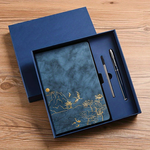 A5 Faux Leather Notebook with Gift Box Set Option