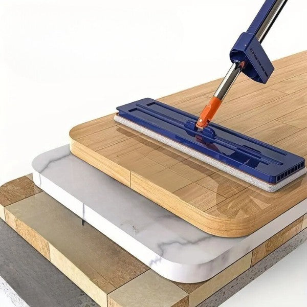 360° Self-Wringing Flat Mop and Bucket Set