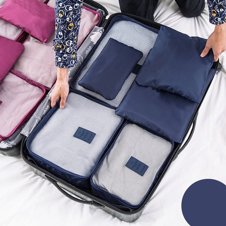 Packing Cubes Set of 6, Travel Luggage Organisers