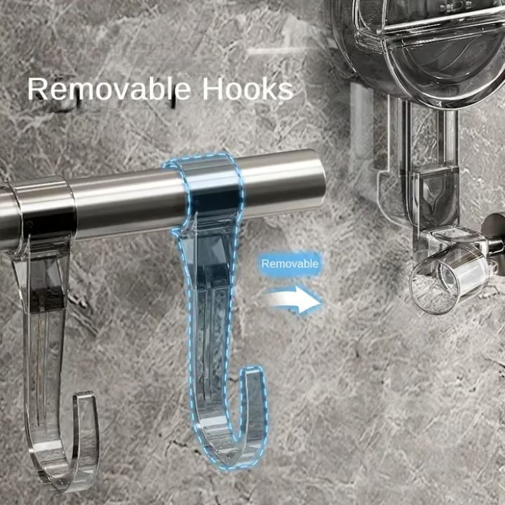 Suction Cup Towel Rail, Adjustable No-Drill Rail