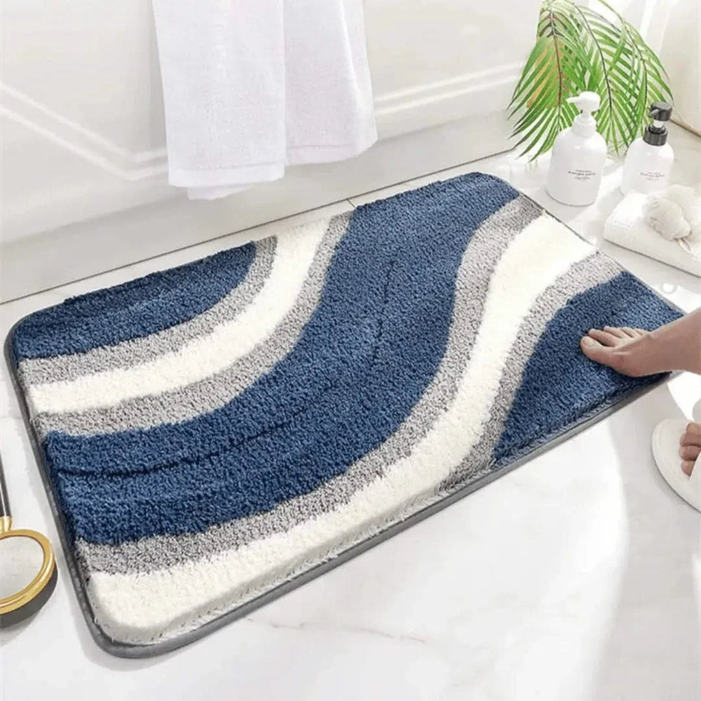 Woven Bath Rug, Soft Textured Weave