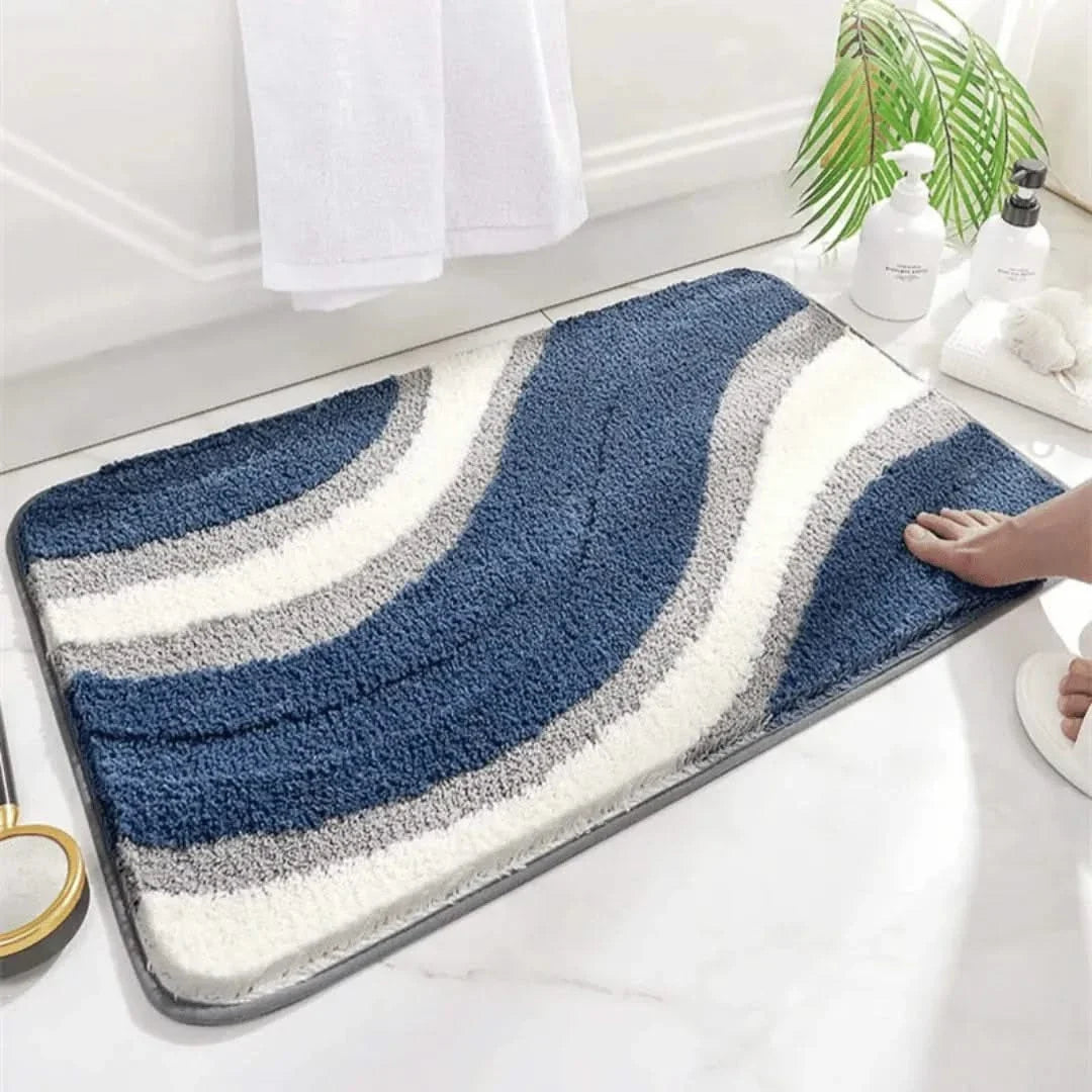 Woven Bath Rug, Soft Textured Weave