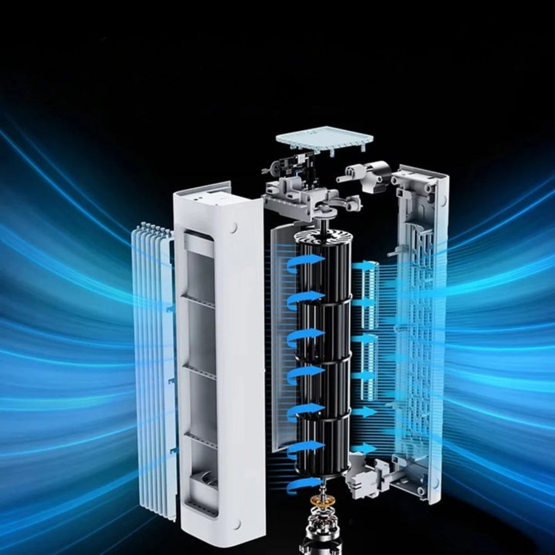 Compact Oscillating Tower Fan for Indoor Airflow