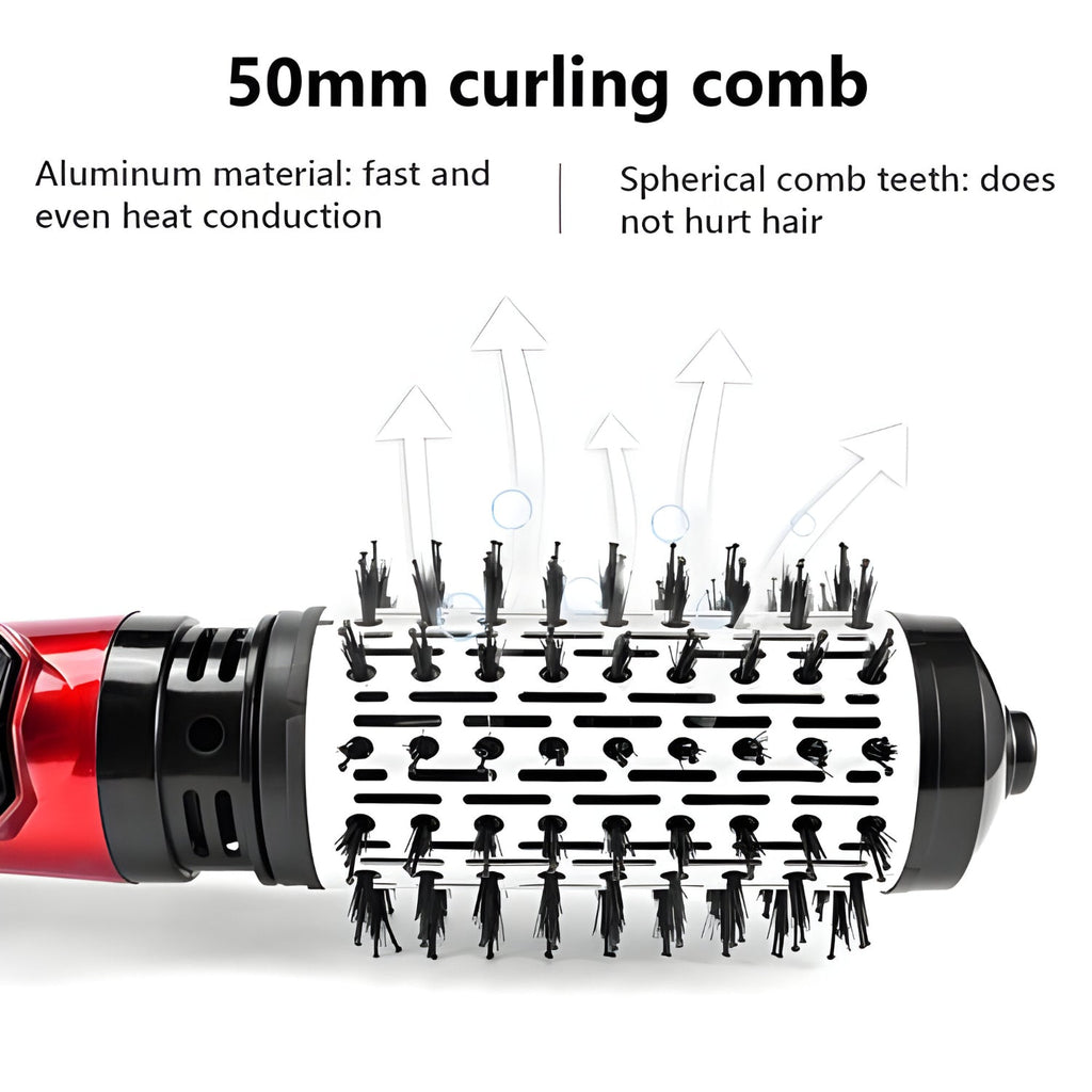 Rotating Hot Air Brush with Two Brush Heads
