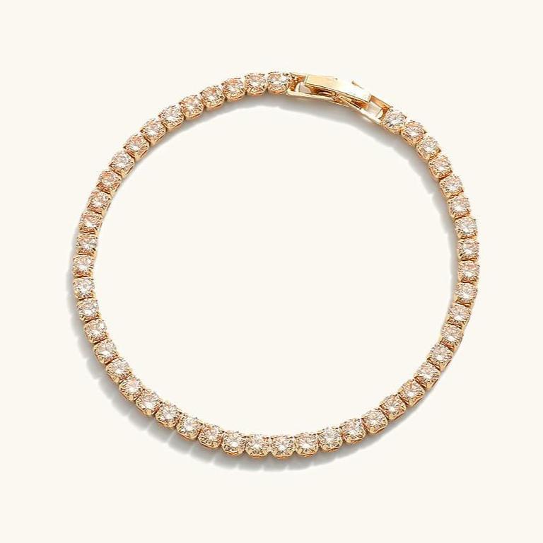 Women's Gold-Tone Crystal-Style Tennis Bracelet