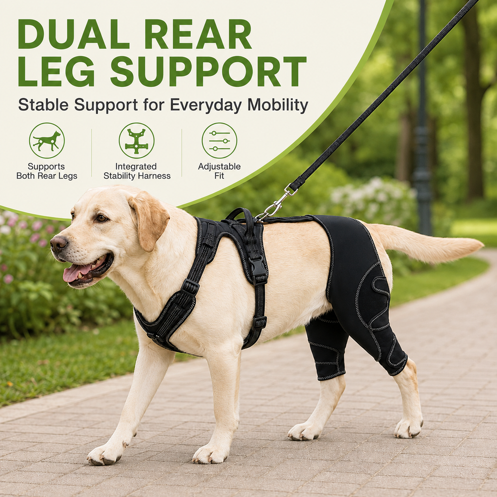 Dog Rear Leg Support Harness with Lifting Handle