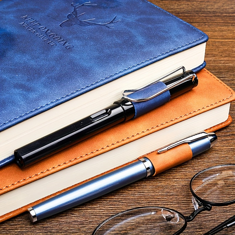 360-Page Faux Leather Notebook with Bookmark and Pen Loop
