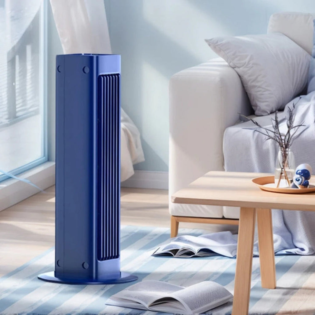 Compact Oscillating Tower Fan for Indoor Airflow