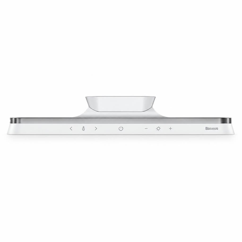 Under cabinet light with touch controls and a slim, elongated design