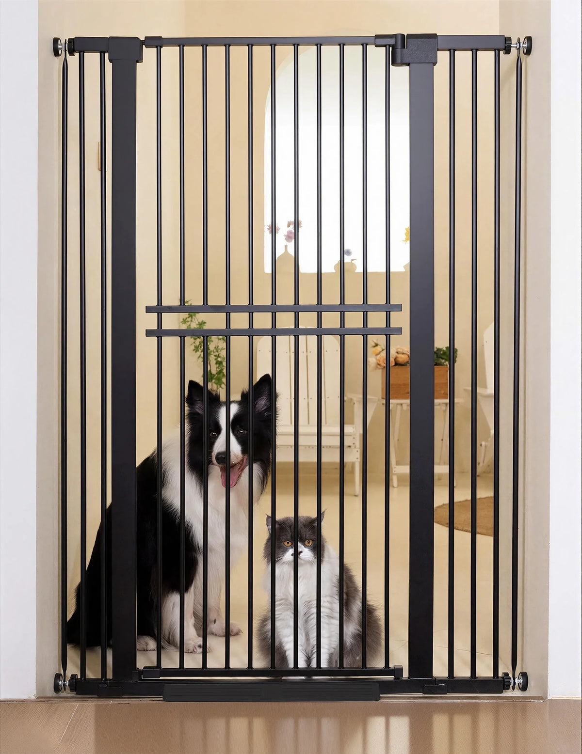 55-Inch Extra-Tall Pet Gate for Doorways