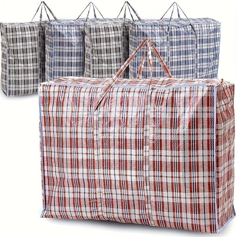 Set of 5 Extra-Large Zippered Storage Bags