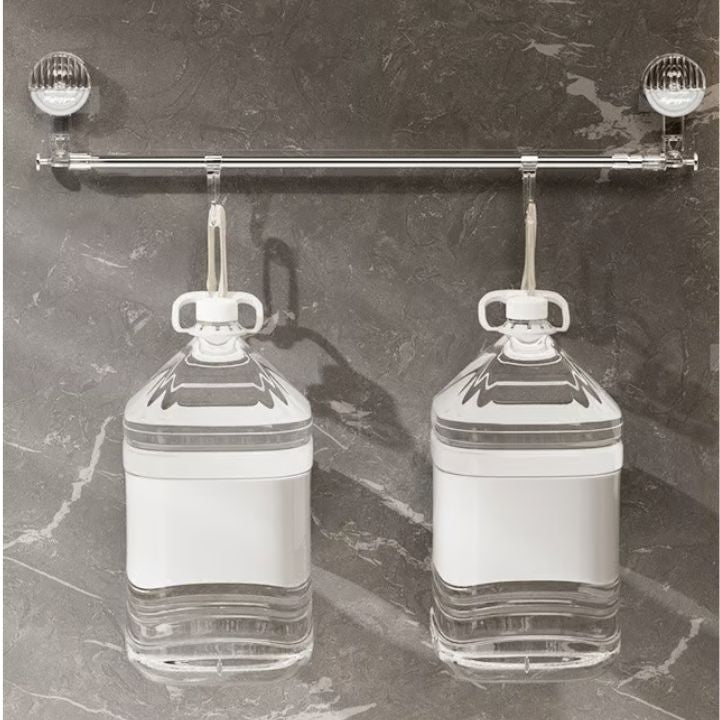 Suction Cup Towel Rail, Adjustable No-Drill Rail