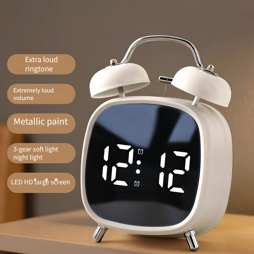 Digital Twin-Bell Alarm Clock with LED Display