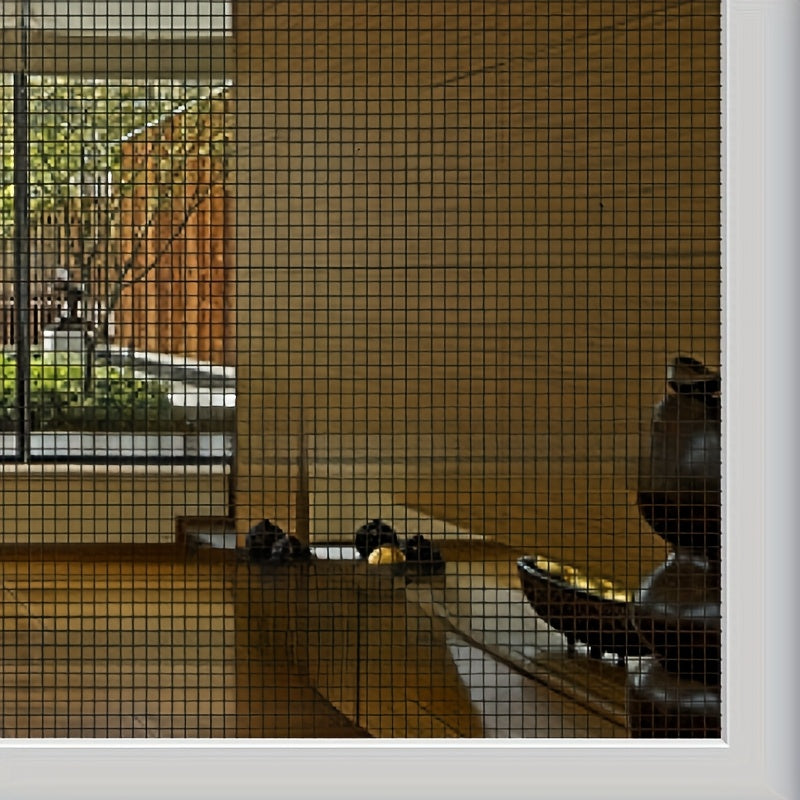 Magnetic Cut-to-Fit Window Screen with Adhesive Mounting