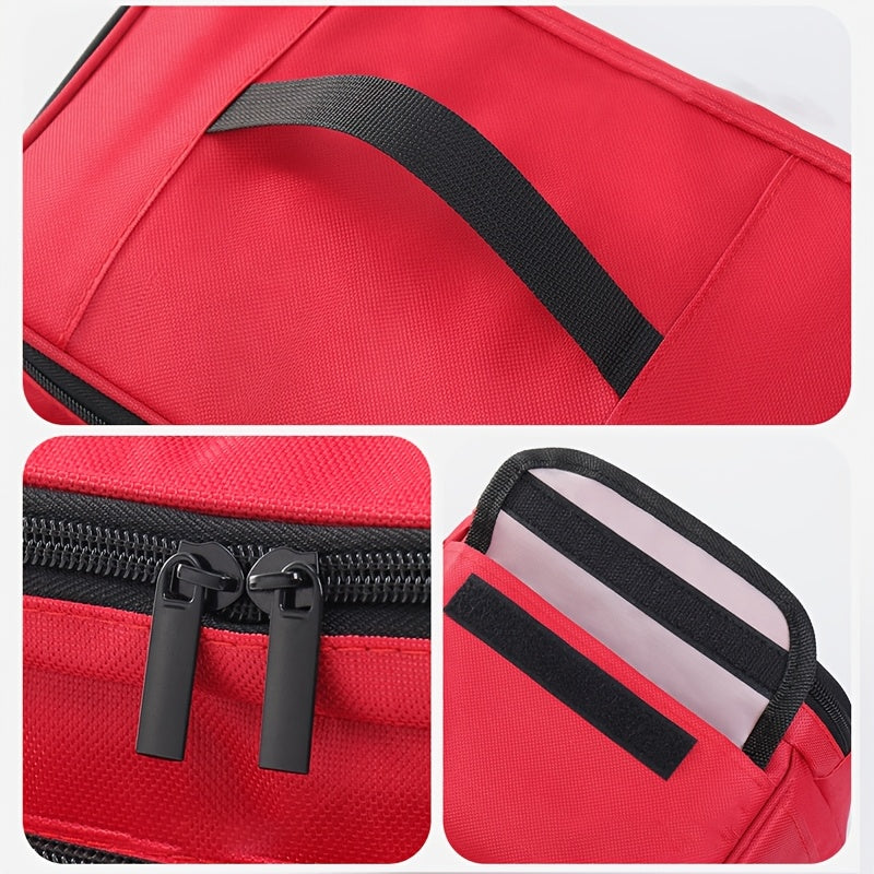Large First Aid Storage Bag with Multiple Compartments