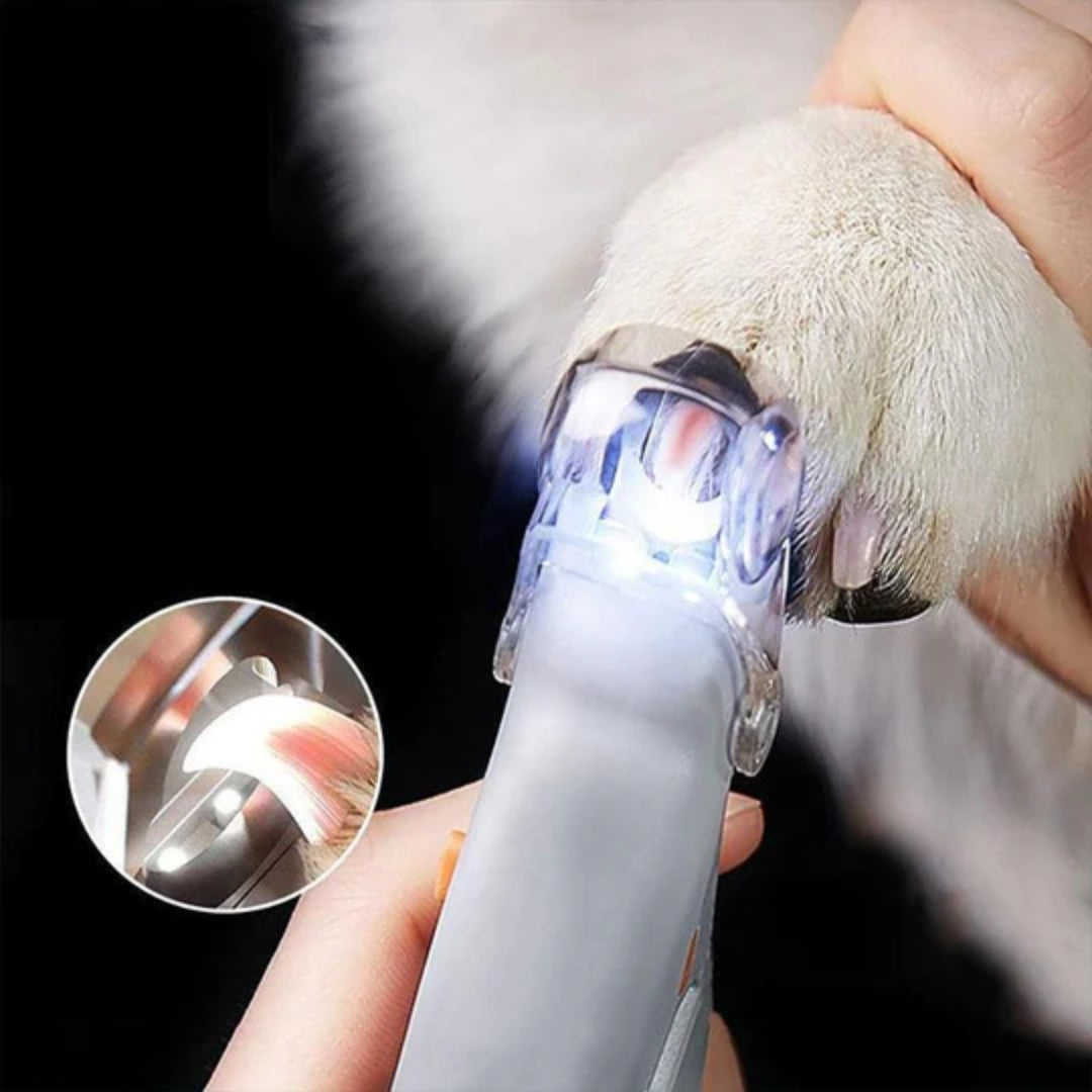 LED Pet Nail Clipper with Clear Safety Guard