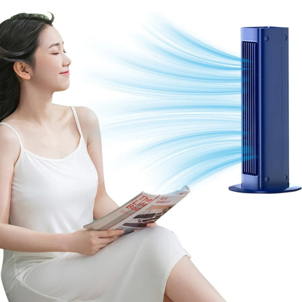Compact Oscillating Tower Fan for Indoor Airflow