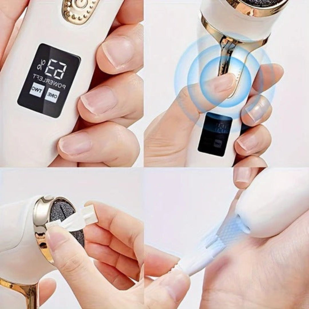 Rechargeable Electric Foot File with Digital Display