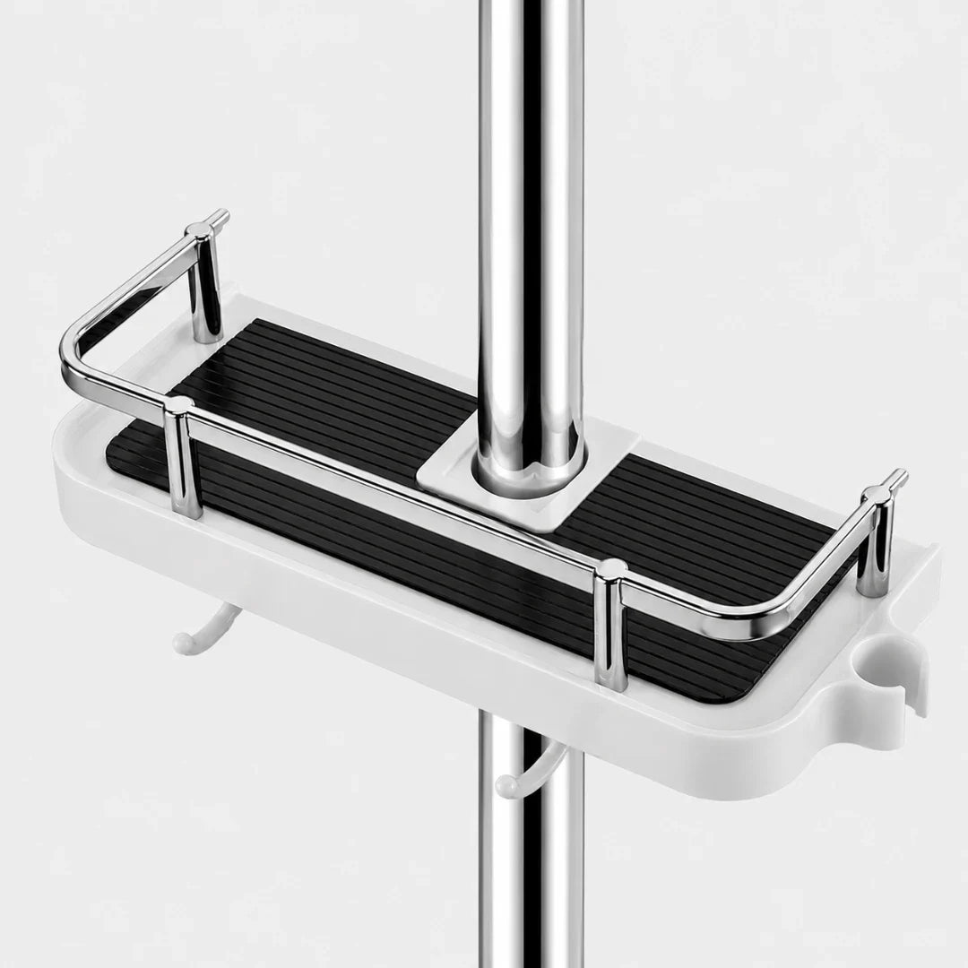 Adjustable Tension Shower Shelf, No Drilling