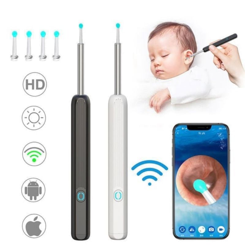 Ear Wax Removal Tool with Camera, 1080p Visual Ear Cleaner