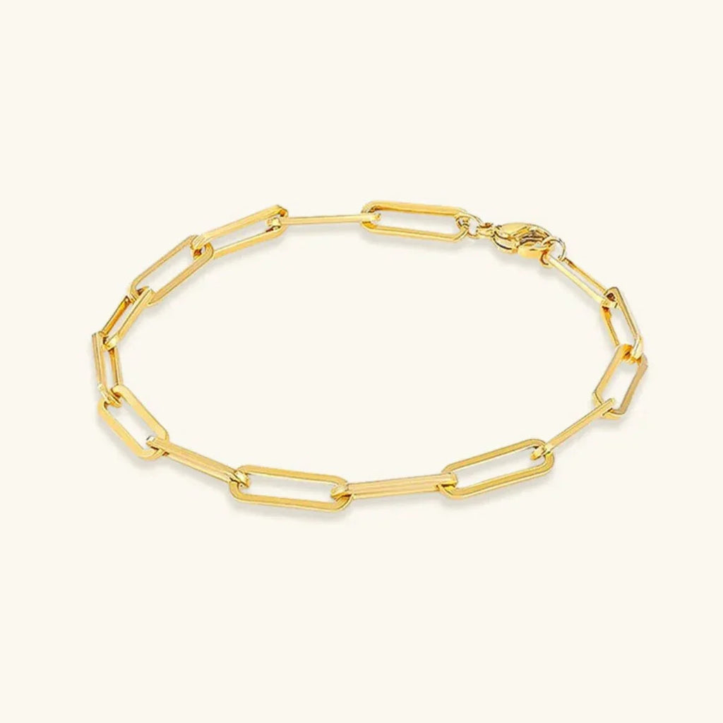 Women's Fine Paperclip Link Chain Bracelet