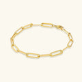 Women's Fine Paperclip Link Chain Bracelet
