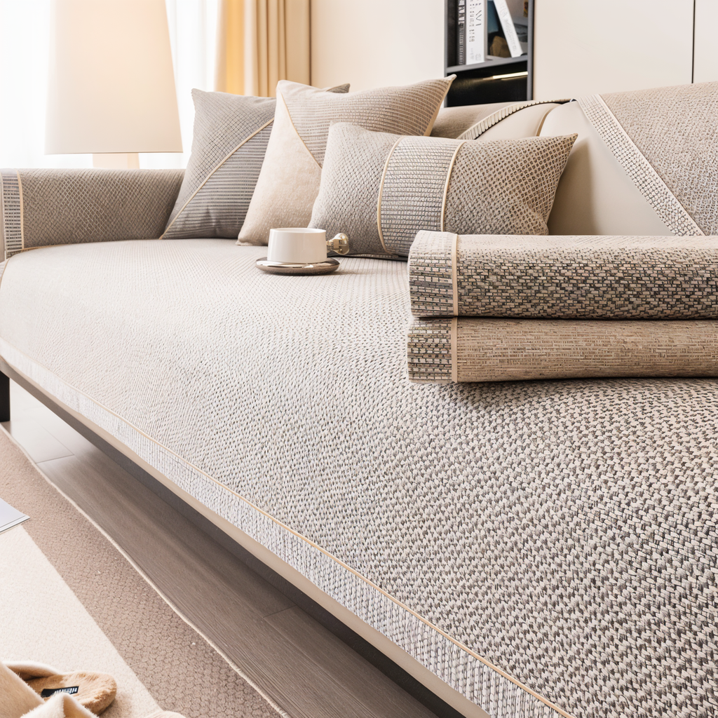 Textured Stretch Non-Slip Sofa Cover Panel