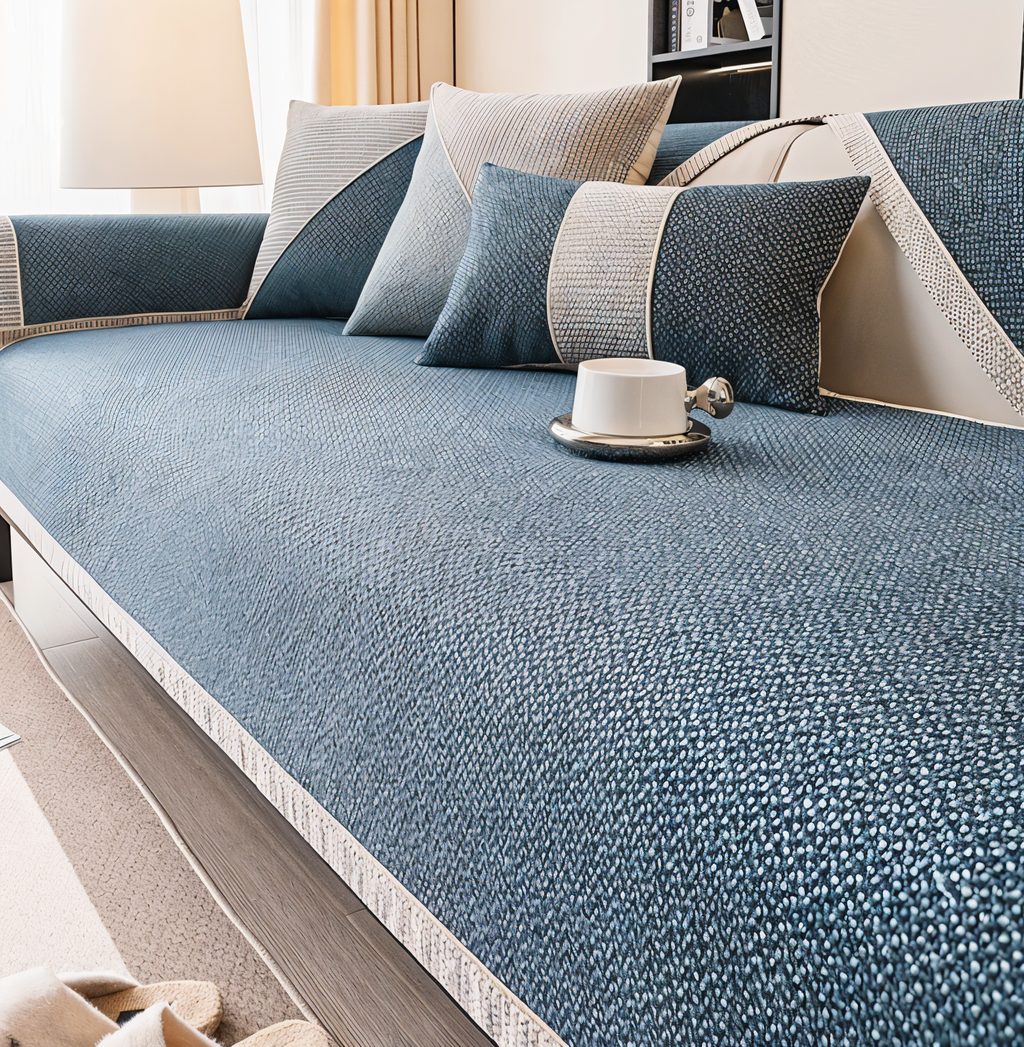 Textured Stretch Non-Slip Sofa Cover Panel