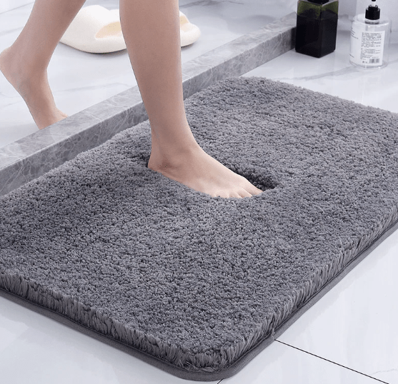Thick Plush Bath Mat, Four Colours