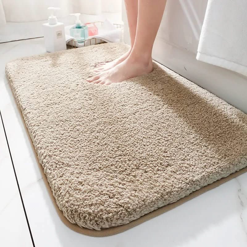 Thick Plush Bath Mat, Four Colours