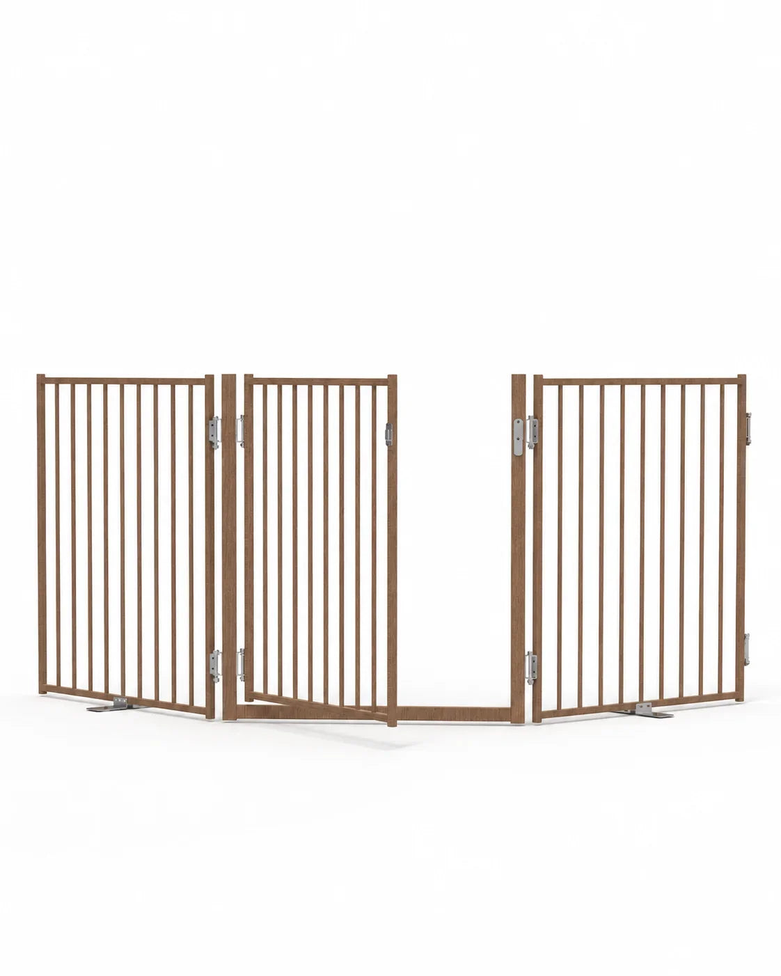 Extra-Wide Freestanding Metal Dog Gate