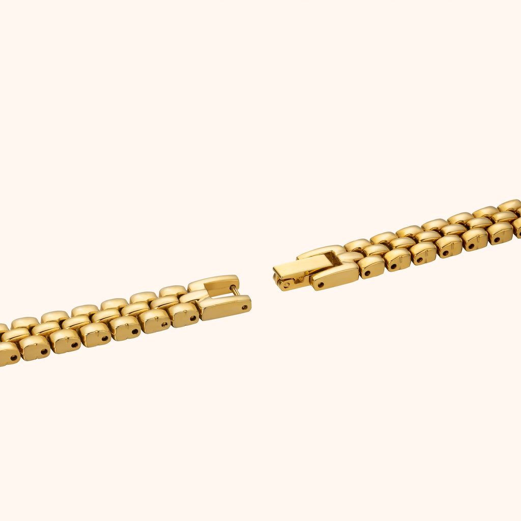 Women's Gold-Tone Oval Quartz Watch
